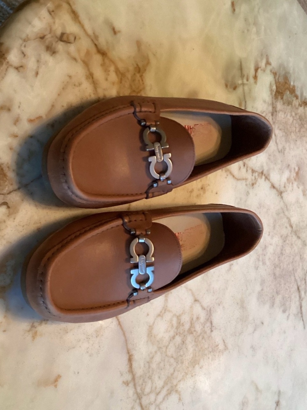 Ferragamo Leather Bit Loafer - cognac women’s Slip-On